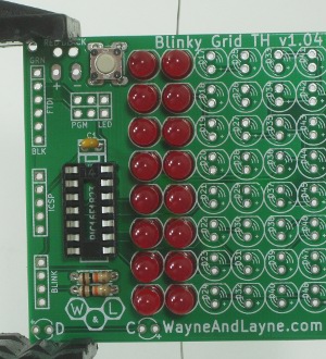 Completed Blinky GRID board
