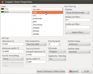 Zone properties