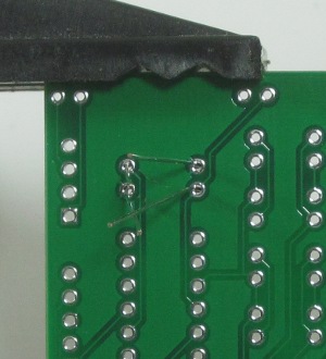 Bend leads to keep the resistors from falling out