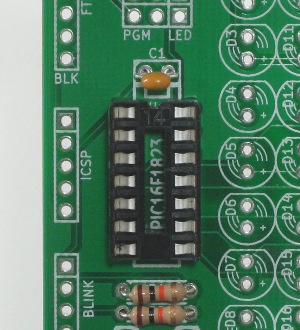 Location of capacitor