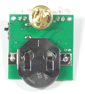 Insert a CR2032 coin-cell battery