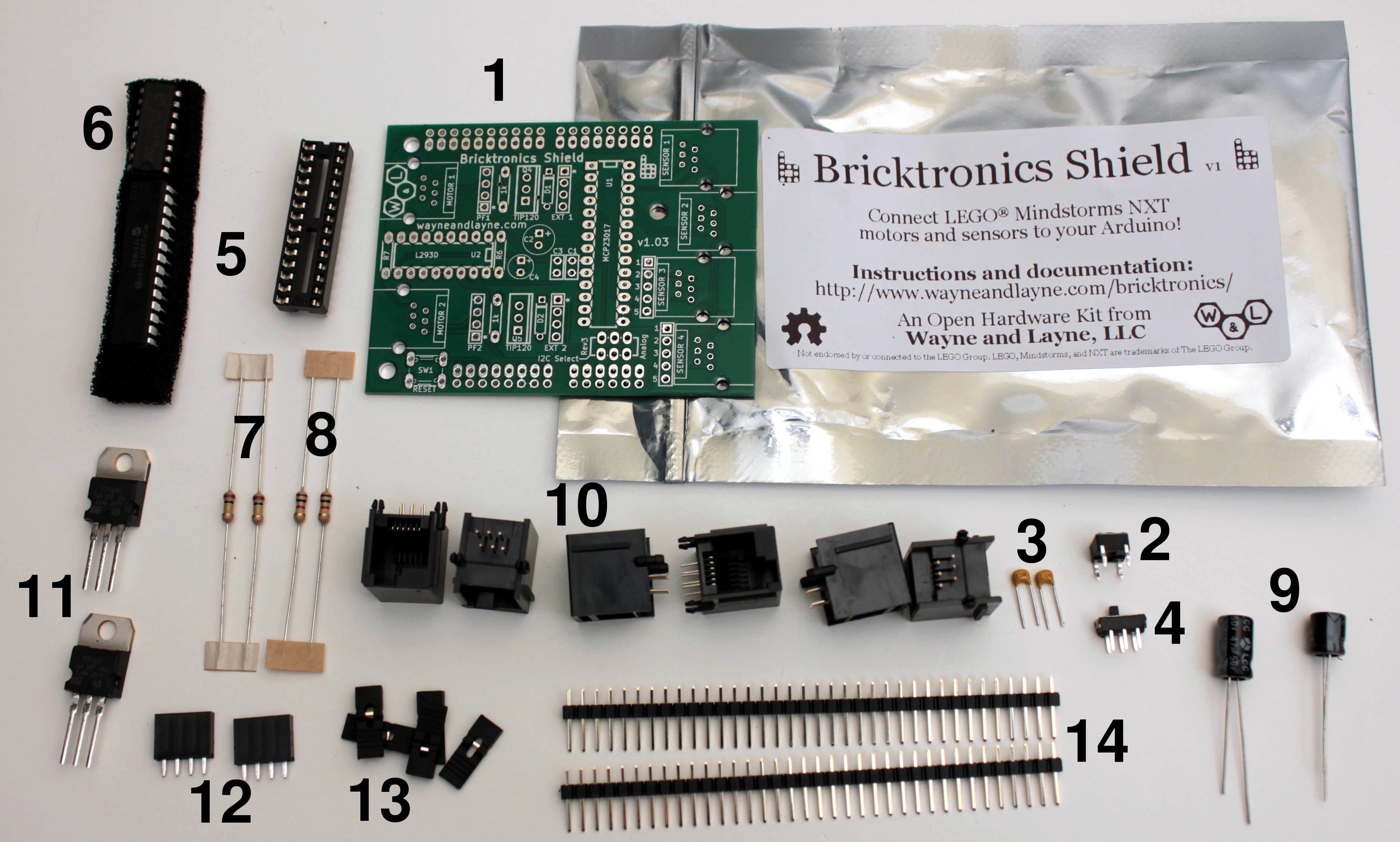 What are some parts of a circuit board?