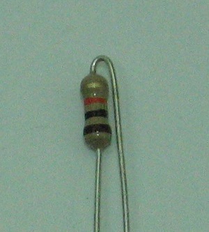 Bend the resistor