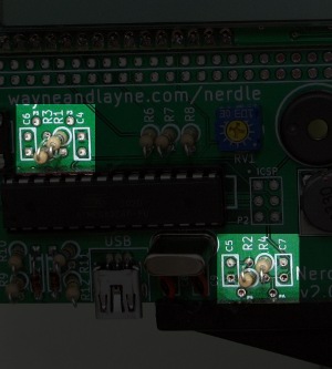 Location of touch sensor resistors