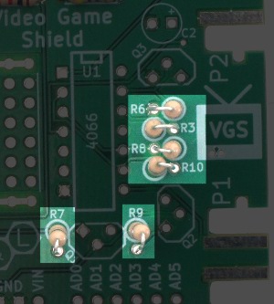 Location of 10k resistors